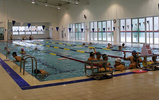애월국민체육센터 수영장 모습