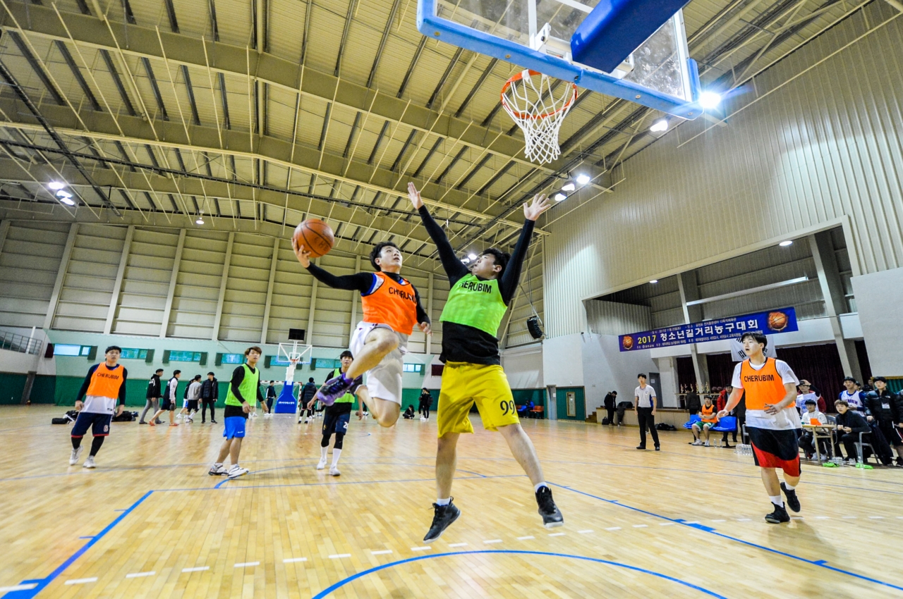 2017 청소년 길거리 농구대회 모습