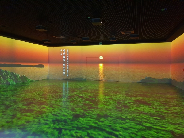 국립제주박물관 실감영상실에서 선보이는 영주십경.