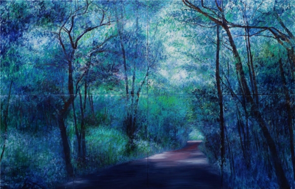 김유림, 사려니숲. no-1, Oil on Canvas, 234x364cm, 2014