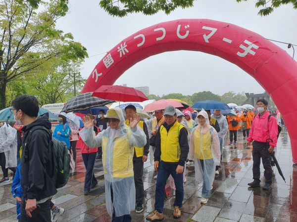 서귀포시는 지난 14일부터 16일까지 일본 후쿠오카현 구루메시에서 열린 ‘제26회 구루메 진달래꽃 걷기대회’에 참가했다.